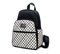 pinsheng Mochila Oxford De Tela Resistente Al Desgaste Estilo Salvaje Británico Plegable Plegable Bolsa De Estudiante De Secundaria Mochila Multifuncional Negro