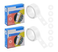 Pinsheng Paquete de 500 Anillos de Refuerzo Adhesiva, Pegatinas de Refuerzo de Agujeros Arandela de Refuerzo Etiqueta para Papel de Hojas Sueltas, 15mm de diámetro (Transparente)