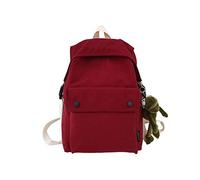 pinsheng Student Bag_Colgante De Bolso De Estudiante Japonés Y Coreano Elegante Pequeña Mochila Fresca, Roja