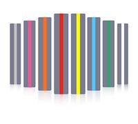Pinsheng Tiras de Lectura Guiadas de Colores 8 Piezas Lectura Tiras de Resaltado, Marcador de Superposiciones Regla de Seguimiento de Lectura, para Dislexia Niños Maestros Suministros Escolares