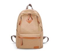 pinsheng Versión Coreana De La Mochila Versión Coreana De La Mochila De Mujer Tendencia Moda Viajes De Ocio Gran Capacidad Simple, Caqui