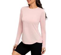 PINSPARK Camiseta Deportiva UV para Mujer con protección Solar UPF 50+, de Secado rápido, Ligera, para Correr, Yoga, Manga Larga, Transpirable y Funcional, para Fitness.