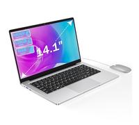 PINSTONE Ordenador portátil de 14,1 Pulgadas, Dual-Core, 6 GB RAM, 128 GB SSD, UHD 1366 x 768, diseño sin Ventilador, Wi-Fi 5G, Teclado de Membrana, ratón Incluido
