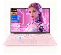 PINSTONE Ordenador Portátil Rosa 15.6" - Procesador N95 PC Portátil, 16GB RAM LPDDR4, 512GB SSD, Batería de Larga Duración - Laptop Computer para Trabajo, Estudio y Entretenimiento