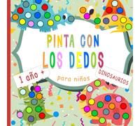 Pinta Con Los Dedos Dinosaurios: El gran libro de sellos para niños - libro de manualidades para niños y niñas - Regalo para niños, niños pequeños, preescolares