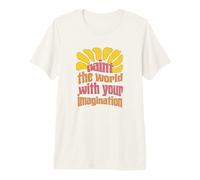 Pinta el Mundo con tu imaginación Groovy Camiseta Premium