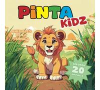 Pinta Kidz. Animales de la jungla.: Cuaderno de colorear para niños y niñas.