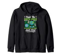 Pinta la Tierra Verde Día de la Tierra Todos los Días Desde 1970 Go Gree Sudadera con Capucha
