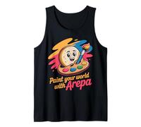 Pinta tu Mundo con Arepa Design Camiseta sin Mangas