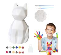 Pinta tu propia lámpara de animales, kit de pintura de lámpara para niños | Conjunto de artes y manualidades de pintura - Kit de manualidades con luz cálida de dinosaurio gato, suministros de arte par