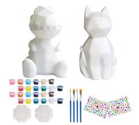 Pinta tu propio kit de lámpara para gatos, kit de pintura con luz nocturna para gatos para niños de 4 a 8 años, suministros de arte, regalos creativos para cumpleaños, fiesta del día de San Valentín