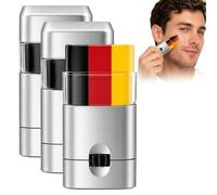Pintacaras Bandera de Alemania,3 colores pinturas cara para niños,Palitos de Crayón Rayados Negro, amarillo, rojo para Adultos para Copa del Mundo,Fiesta Carnaval,Halloween