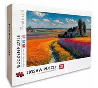 Pintada Puzzle Madera, Campo Puzzle 2000 Piezas Adultos con Compact Box 99x70cm, Rompecabezas Desafiante, Juegos de Rompecabezas Creativos para Hombres Mujeres Adolescente, Regalos para niñas, S-9001