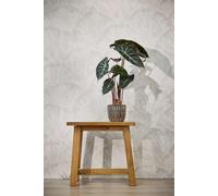 Livingwalls Papel pintado no tejido Hot Spots Gráfico 10,05 m x 0,53 m - Blanco, gris, plateado, metálico - Papel pintado floral - 781983