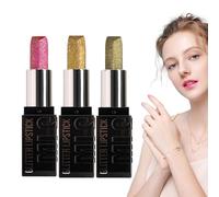 Pintalabios Brillante Juego de 3 Piezas de Maquillaje de Labios con Brillo