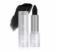 Pintalabios de Halloween con acabado mate, resistente al agua, de larga duración, brillo de labios para Halloween, no se pega, no se decolora, brillo de labios colorido para festivales (negro)