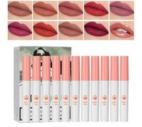 Pintalabios de Lana Dels Rey, 10 Colores Brillo Labial Mate, Brillo de Labial Set, Lip Gloss Líquida Resistente Al Agua, De Larga Duración y No Pegajosa