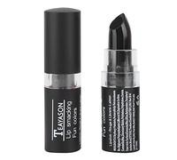 Pintalabios de larga duración con efecto mate retro, ideal para maquillaje de Halloween, fiestas, cosplay y eventos temáticos. Brillo intenso y alta resistencia. (04# negro)
