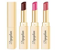 Pintalabios hidratante, paquete de 3 unidades, color rosa intenso, cobertura media, brillo labial de larga duración para labios secos, DM65/89/96