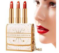Pintalabios Mate - Kit Con 3 Tonalidades Mate No Transfiere Al Beber | Labial Líquido Impermeable De Tono Natural Textura Aterciopelada Para Uso Diario Y Eventos En Invierno
