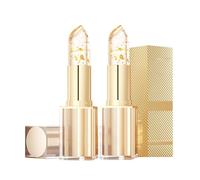 Pintalabios que cambia de color, color cambiante mágico, se adapta naturalmente al pH de tus labios, efectos de papel dorado de lujo, para un brillo glamoroso (2 unidades)