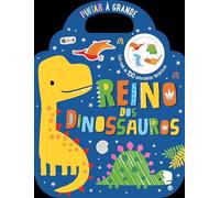 PINTAR À GRANDE - REINO DOS DINOSSAUROS:LIVRO DE COLORIR COM OFERTA DE AUTOCOLANTES