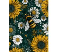 Pintar con Números Abejas, Girasol Pintar con Números para Niños y Adultos, Manualidades Relajantes para el Hogar, Actividad Creativa Antiestrés, Perfecto Regalo & Decoración del Hogar 80x110cm z-303