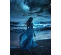 Pintar con Números Niña, Cielo estrellado Pintar con Números para Niños y Adultos, Manualidades Relajantes para el Hogar, Actividad Creativa Antiestrés, Perfecto Decoración Hogar 100x130cm z-333