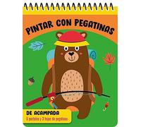 PINTAR CON PEGATINAS - De acampada