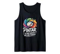 Pintar es más Barato Que una Terapia diseño artístico Camiseta sin Mangas