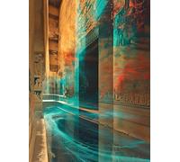 Pintar por Numeros Abstracción Pintura por Numeros Adultos colorido Paint by Numbers, Paint by Numbers Adult, Includes Complete Paint Kit, Regalos Mujer, Home Decoration, Without Frame, 50x70cm e-49