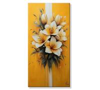 Pintar por Numeros Abstracto Lirio, Grande Manualidades Adultos Painting by Numbers Kits, Pintar por Numeros Principiantes, DIY Kit Pintura al óleo de Lienzo con Pinceles, Decor Hogar 20x40cm s0h-987