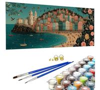 Pintar por Numeros Adulto Abstracto, Cuadros para Pintar por Numeros Historietas, Sin Marco Kit de Pintura al óLeo de Lienzo DIY, Con Pinceles y Pinturas Acrilicos, Decoración 140x70cm - SW260569R