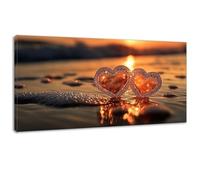 Pintar por Numeros Adultos, 20x40cm XXL Pintar por Numeros Amar Atardecer, Manualidades Adultos, DIY Kit Pintura Óleo de Lienzo, con Pinceles y Pinturas Acrilicos, Halloween Home Decoration 0z-876