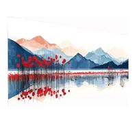 Pintar por Numeros Adultos, 60x140cm Paisaje Pintura por Numeros Adultos, Paint by Numbers Adult Naturaleza con Pinceles Pigmento Acrílico, Paint by Numbers Decoracion Hogar, Regalo, Sin Marco O-53