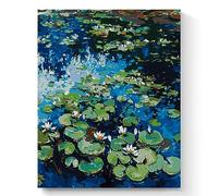 Pintar Por Numeros Adultos 7 Artists Claude Monet Water Lilies 40x50cm | Cuadros Para Pintar Por Numeros | Lienzos Para Pintar Niños | Pintura Por Numeros | Pintar Con Numeros Adultos