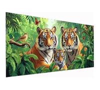Pintar por Numeros Adultos, 90x200cm Tigre Pintura por Numeros Adultos, Paint by Numbers Adult Animal con Pinceles Pigmento Acrílico, Paint by Numbers Home Decoracion Hogar, Regalo, Sin Marco Q-81
