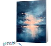 Pintar por Numeros Adultos Abstracto Paint by Numbers Adult Retro Juego De Arte Diy, Cuadros para Pintar por Numeros 50x70 Lienzos con Pinceles y Pintura Acrílica, Decoracion Hogar, Sin Marco 0j-759