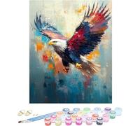 Pintar por Numeros Adultos áGuila Cuadros para Pintar por Numeros PáJaro Kit Manualidades Adultos Paint by Numbers Adult DIY Lienzos Pintura Kit Para Decoración Del Hogar Sin Marco 70x100cm P-X5133