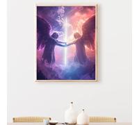 Pintar por Numeros Adultos Ala Hombre, Cuadros por Numeros Pigmento Acrílico, DIY Paint by Numbrs Kit Manualidades Adultos, Decor para el Hogar de pared, Regalo 90 x 120cm Sin Marco PjY8082 4-K