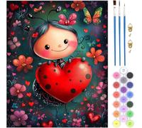 Pintar por Numeros Adultos Amar, Animal Pintar por Numeros 70x100cm Lienzo Sin Marco, 1pcs DIY Paint by Numbers 3 Pinceles y Pigmento Acrílico, Cuadros Decoracion Salon Modernos, Regalo Mujer,Model603