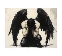 Pintar por Numeros Adultos áNgel CaíDo Lienzos Color 40x55cm ZSHS-4301
