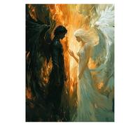 Pintar por Numeros Adultos Ángel DIY Cuadros Decoracion Salon Modernos Ángel caído, Cuadros para Pintar por Numeros Niños 50 x 70Cm,Kit Manualidades Adultos para Regalo Mujer Decoracion Pared LSJ-1138