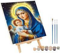 Pintar por Numeros Adultos áNgel, DIY Pintar por Numeros Mujer, Manualidades Adultos Kit con 3 Pinceles y Pigmento Acrílico, Paint by Numbers Adult para Decoración Hogar, Regalo Mujer 60x80cm wsc-4457