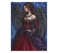 Pintar por Numeros Adultos Ángel, Kit Manualidades Adultos Ala con Pintura Acrilica y Pinceles Lienzos para Pintar 50 x 70cm, Paint by Numbers Adult para Home Decoration Otoño y Regalo Mujer JLYH-7871