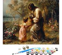 Pintar por Numeros Adultos áNgel Pintar por Numeros áRbol, DIY Manualidades Adultos, Paint by Numbers Adult Kit con Pinceles y Pigmento Acrílico, Decoración Hogar, Regalo Mujer 80x110cm M-3805