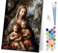 Pintar por Numeros Adultos áNgel, Pintar por Numeros áRbol, DIY Paint by Numbers Adult Kit con Pinceles y Pigmento, Paint by Numbers Para Cuadros Decoracion Salon Modernos, Regalo Mujer 70x95cm H-8206