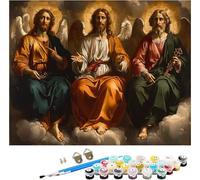 Pintar por Numeros Adultos áNgel Pintar por Numeros Nube, DIY Manualidades Adultos, Paint by Numbers Adult Kit con Pinceles y Pigmento Acrílico, Decoración Hogar, Regalo Mujer 90x120cm 8-3503