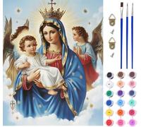 Pintar por Numeros Adultos áNgel, Pintar por Numeros Wings, DIY Paint by Numbers Adult Kit con Pinceles y Pigmento, Paint by Numbers Para Cuadros Decoracion Salon Modernos Regalo 80x110cm 5-3088