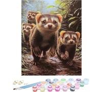 Pintar por Numeros Adultos Animal Cuadros para Pintar por Numeros Planta Kit Manualidades Adultos Paint by Numbers Adult DIY Lienzos Pintura Kit Para Decoración Del Hogar Sin Marco 80x120cm 7-0795U